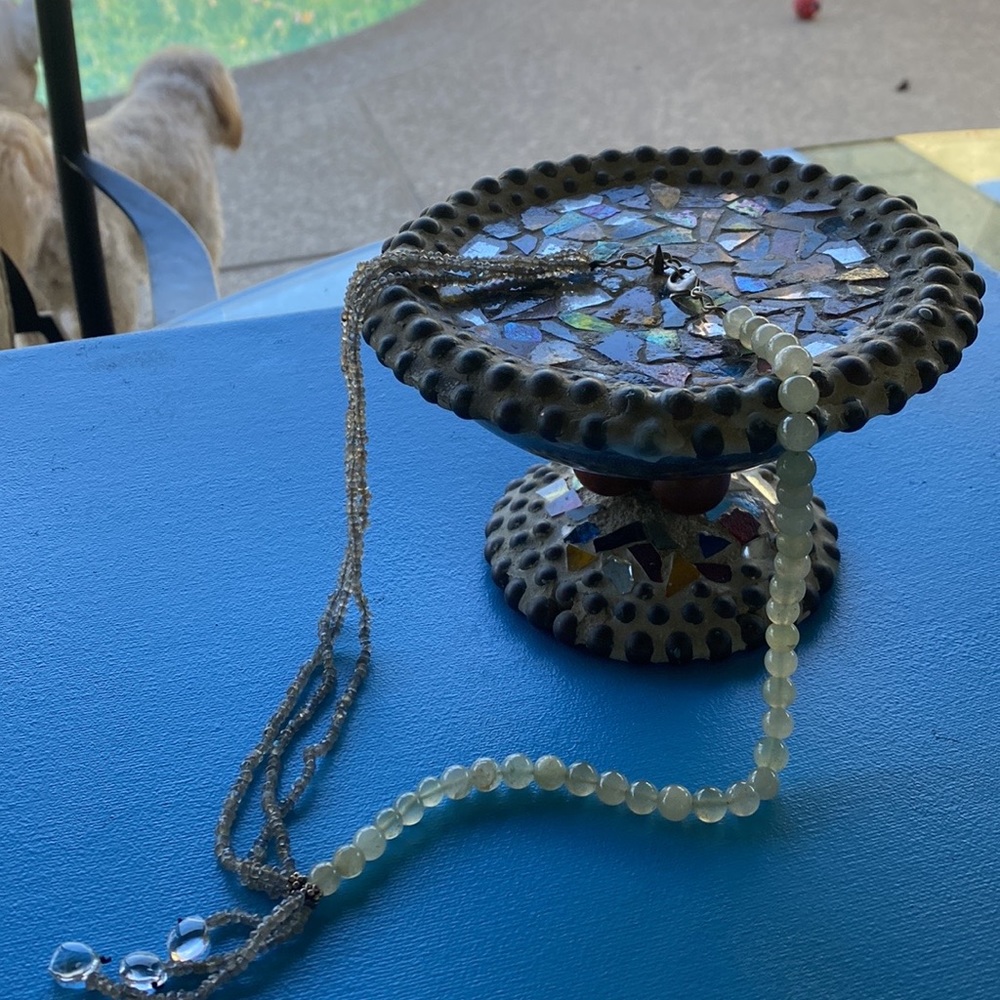 LABRADORITE & AQUAMARINE Necklace - Picture 5 of 14